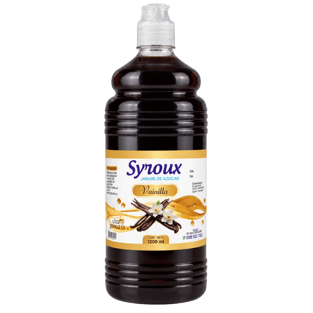 2 Sirope Sabor a Vainilla 1200 ml - Imagen 1
