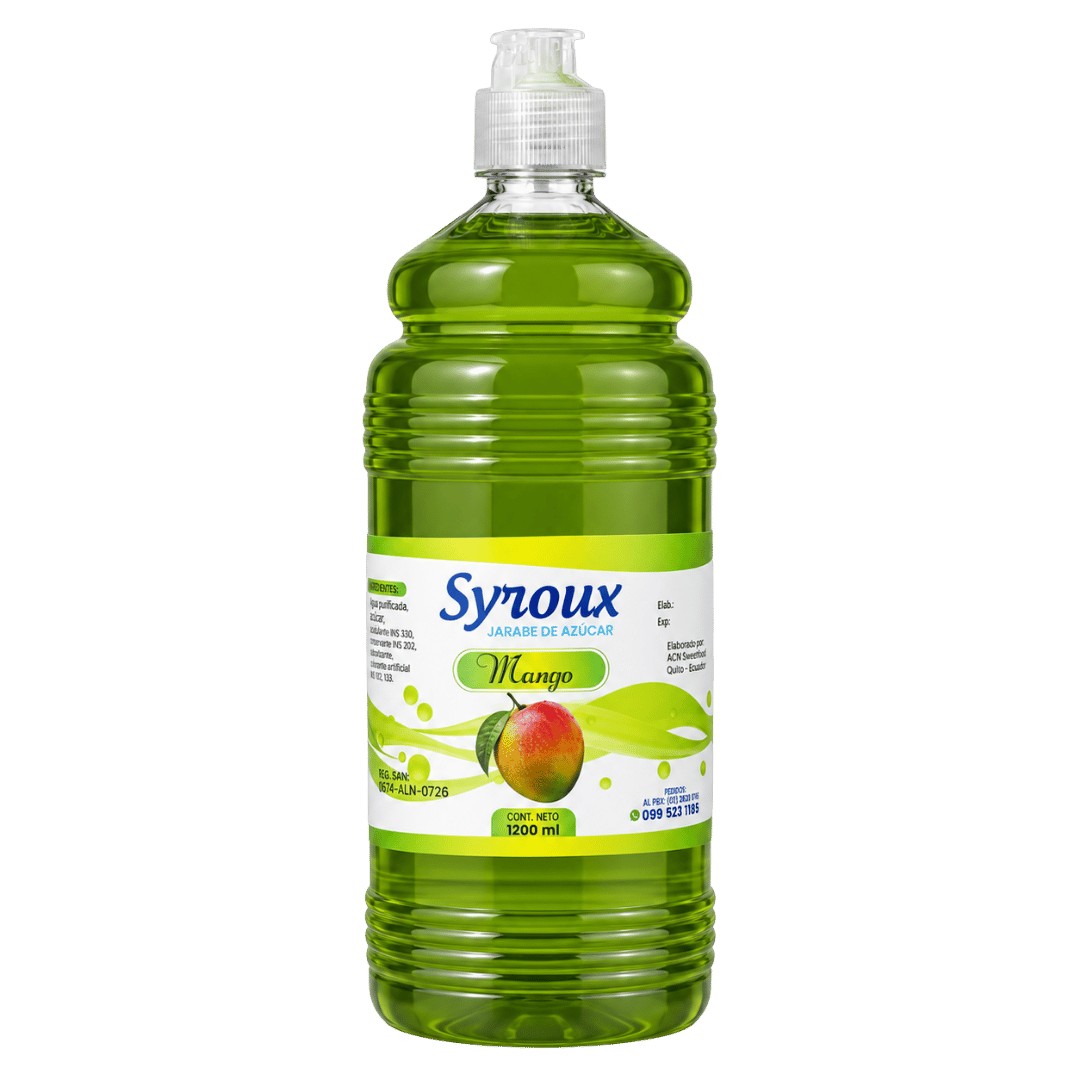 4 Sirope Sabor a Mango 1200 ml - Imagen 1