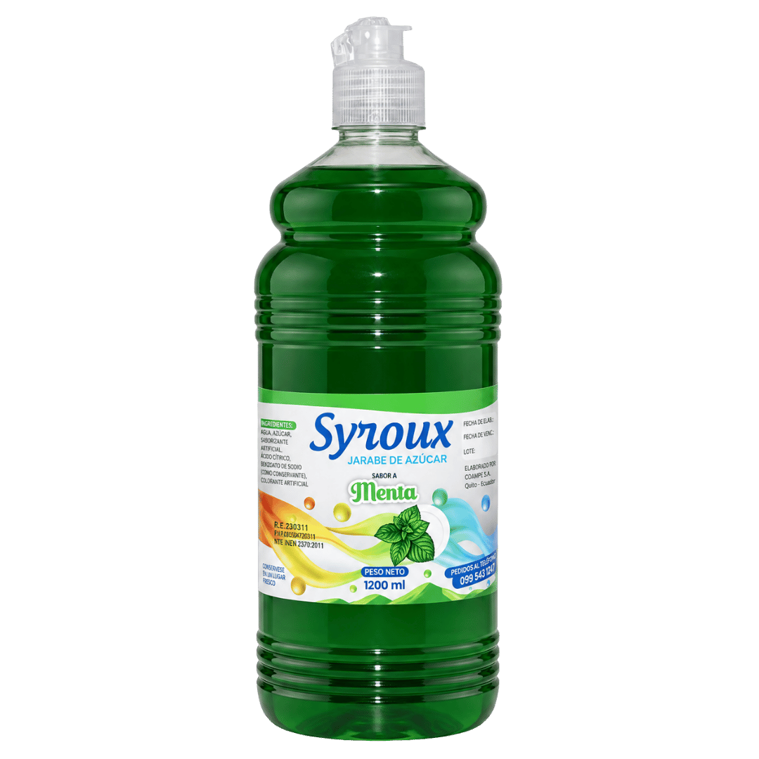 5 Sirope Sabor a Menta 1200 ml - Imagen 1